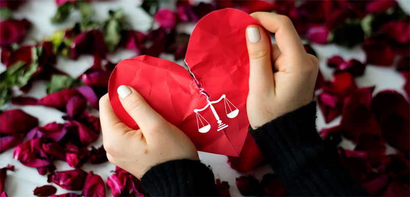 Law sign in the heart