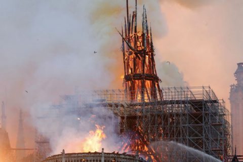 Notre Dame on Fire