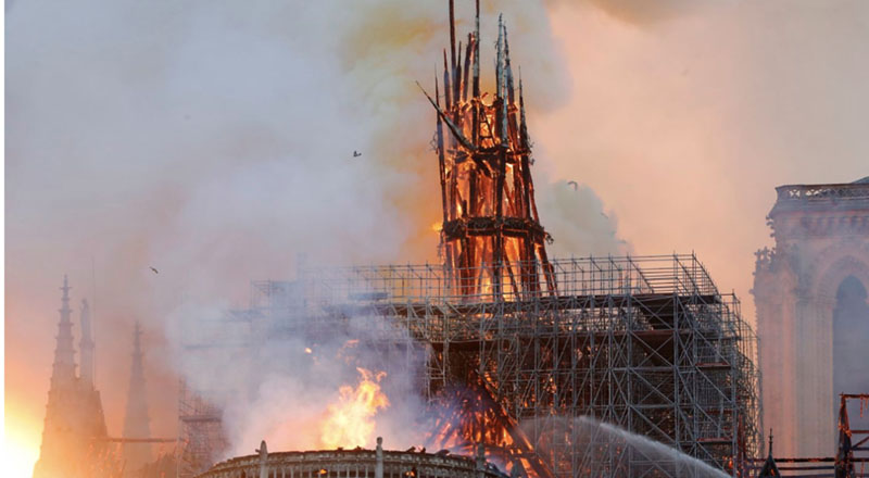 Notre Dame on Fire